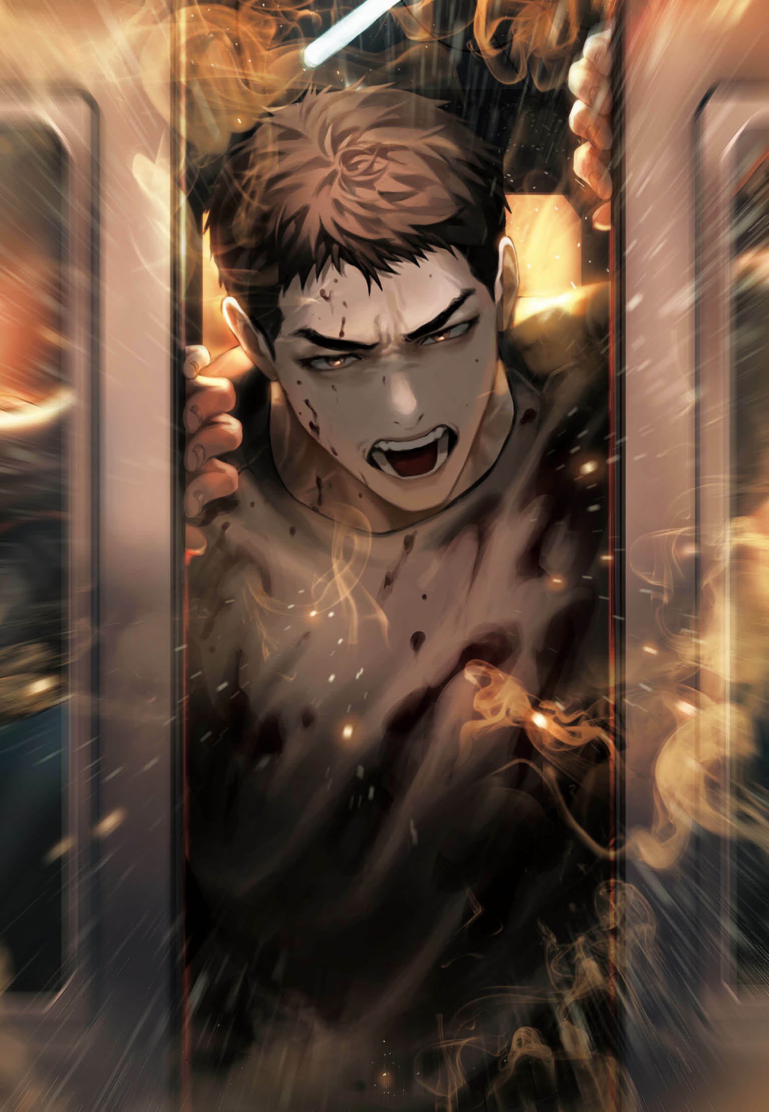 Lee Hyusung abriendo la puerta